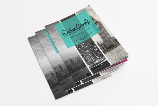 An A4 company brochure design for walter brooks
