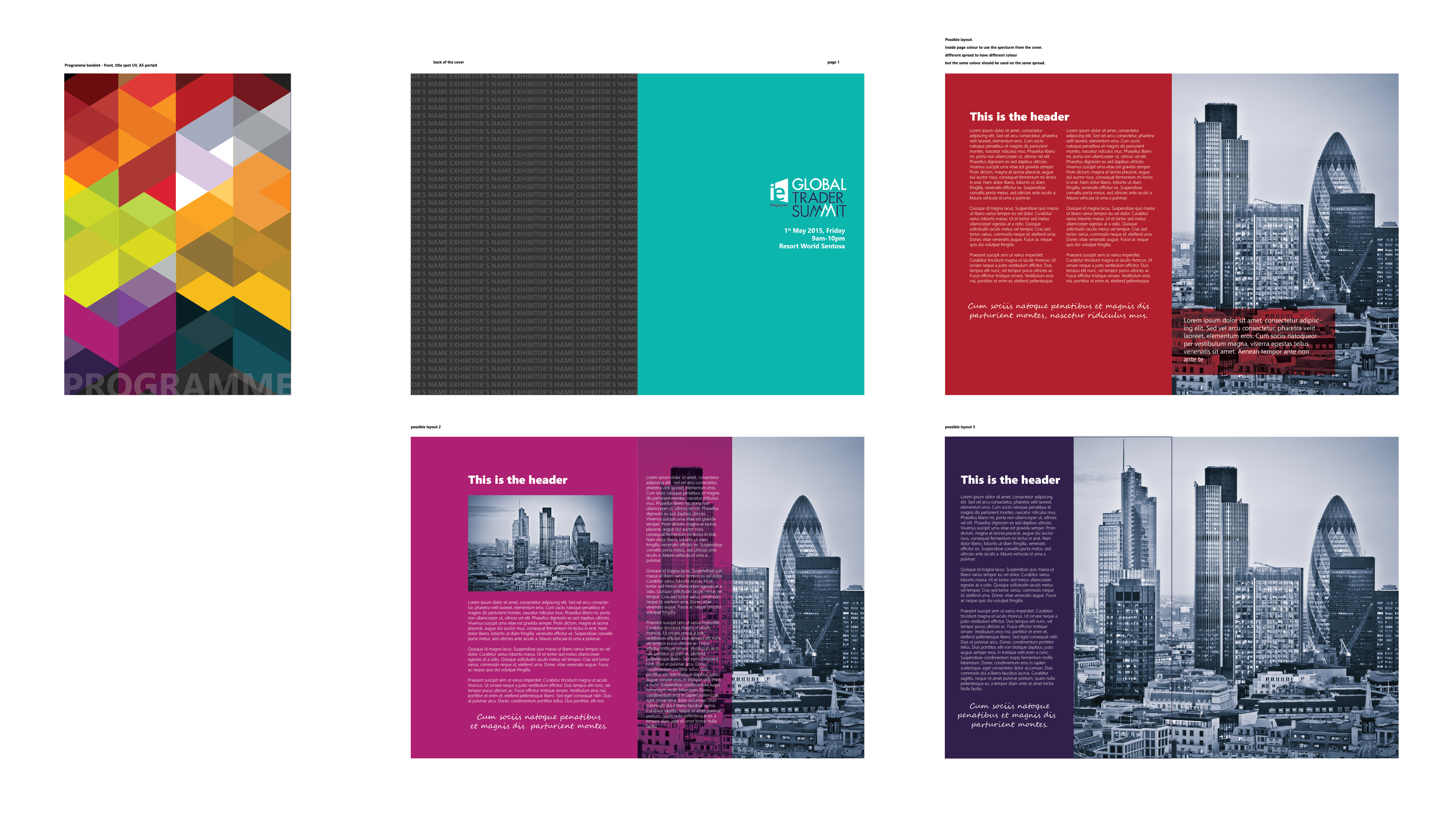 programme booklet design