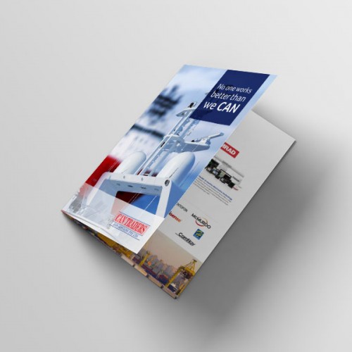 Brochure design for a marine company