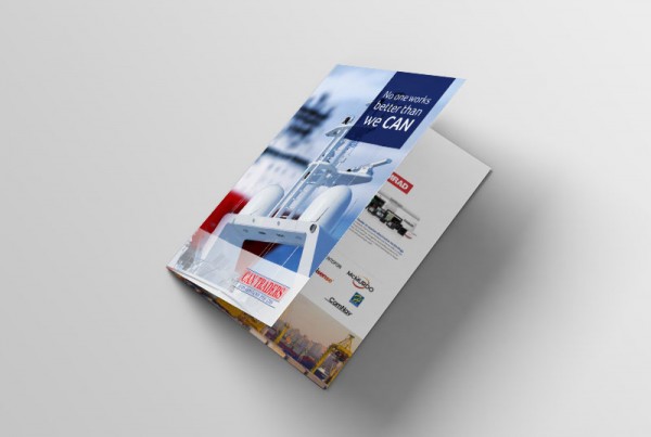 Brochure design for a marine company