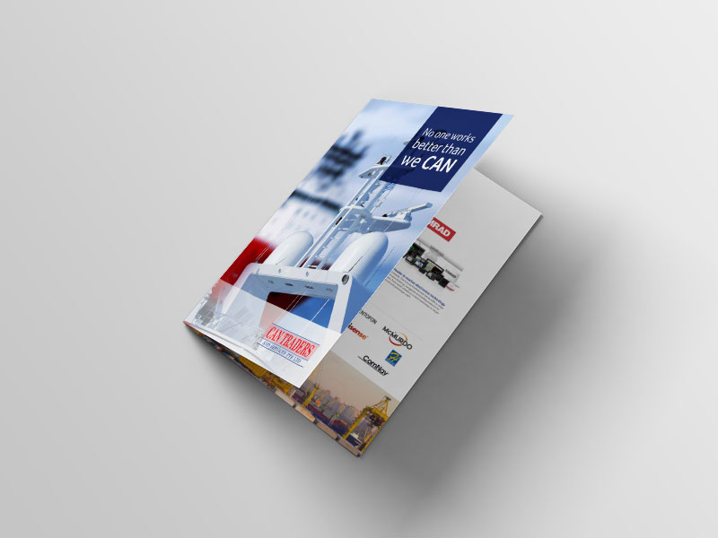 Brochure design for a marine company