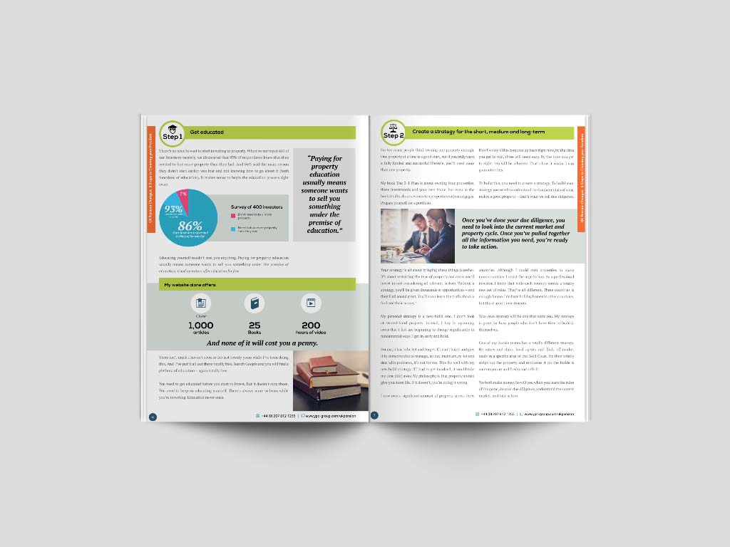 UK Pension E-book Design inside pages