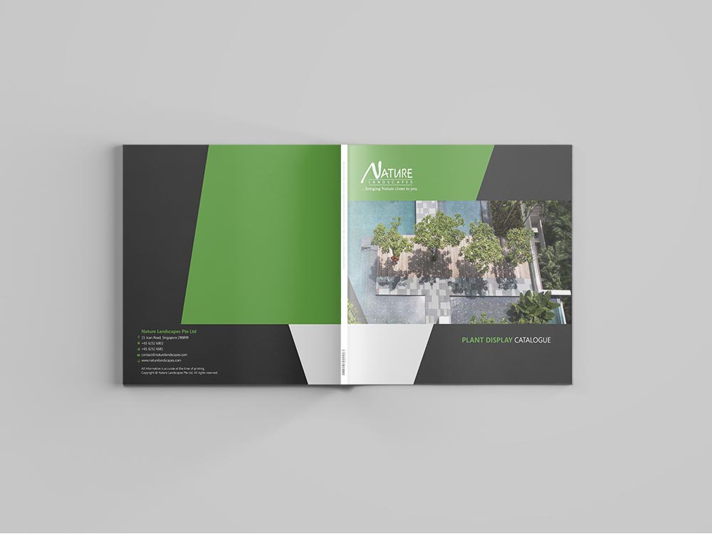 A catalogue design for nature landscape.