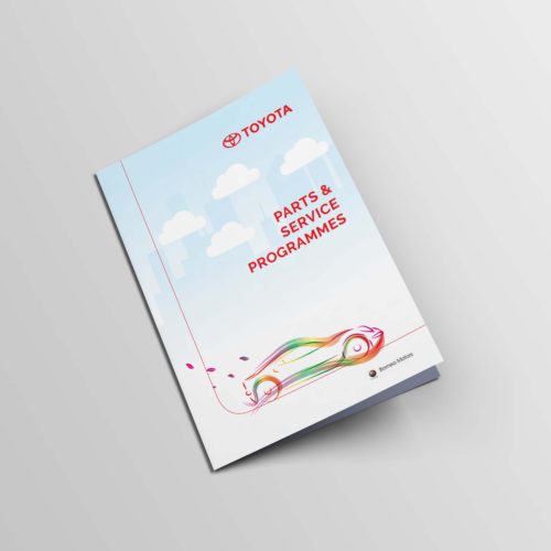 Company brochure for toyota
