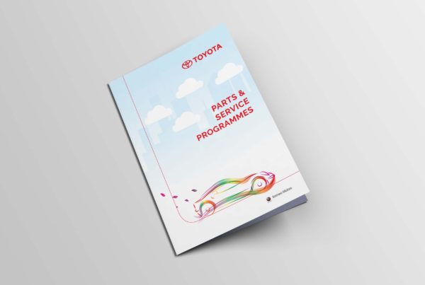 Company brochure for toyota