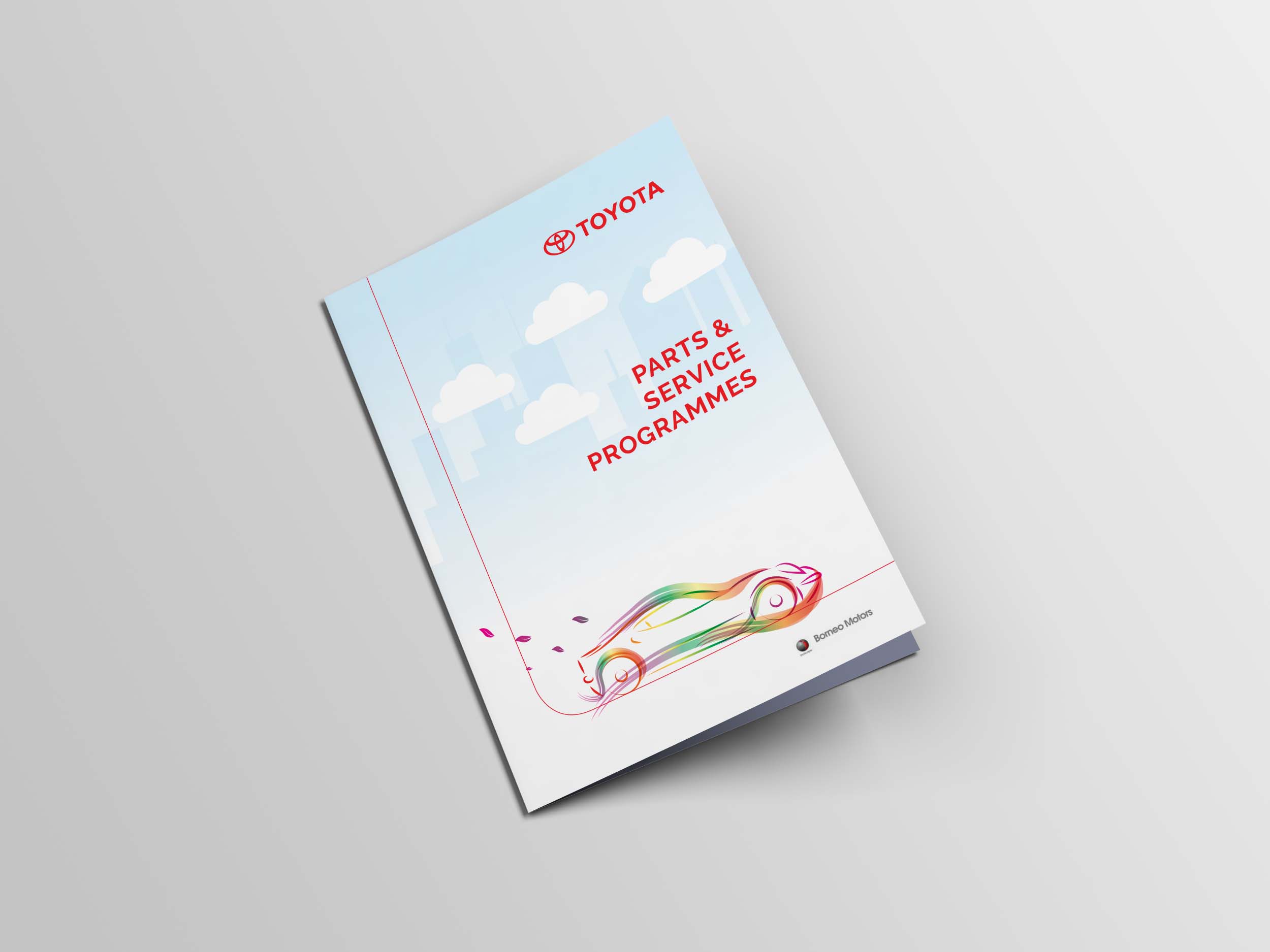 Company brochure for toyota