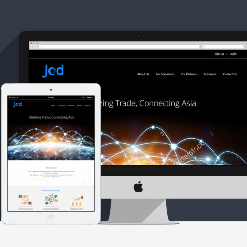 JED Trade Website and Name Card Design