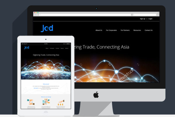 JED Trade Website and Name Card Design