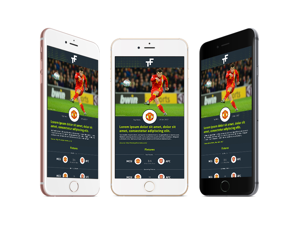 Total Football Application Design