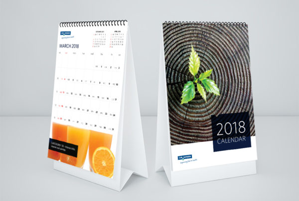 Chr Hansen 2018 Desk Calendar Design