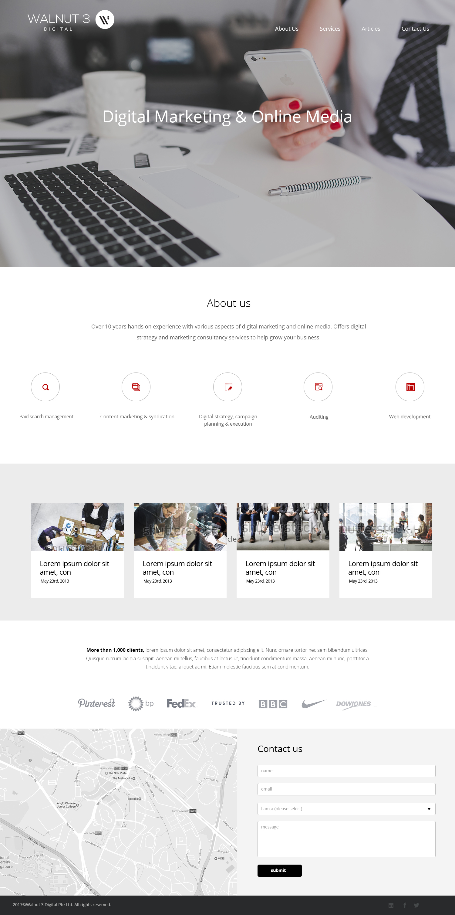 Walnut 3 Digital Logo and Website Design