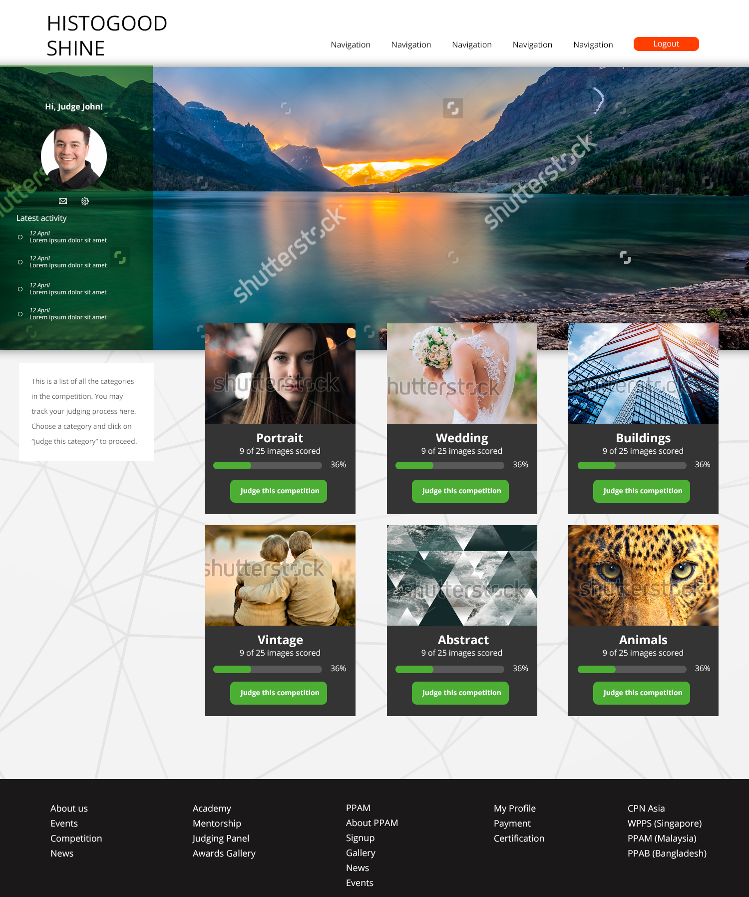 Histogood Photography Interface Design