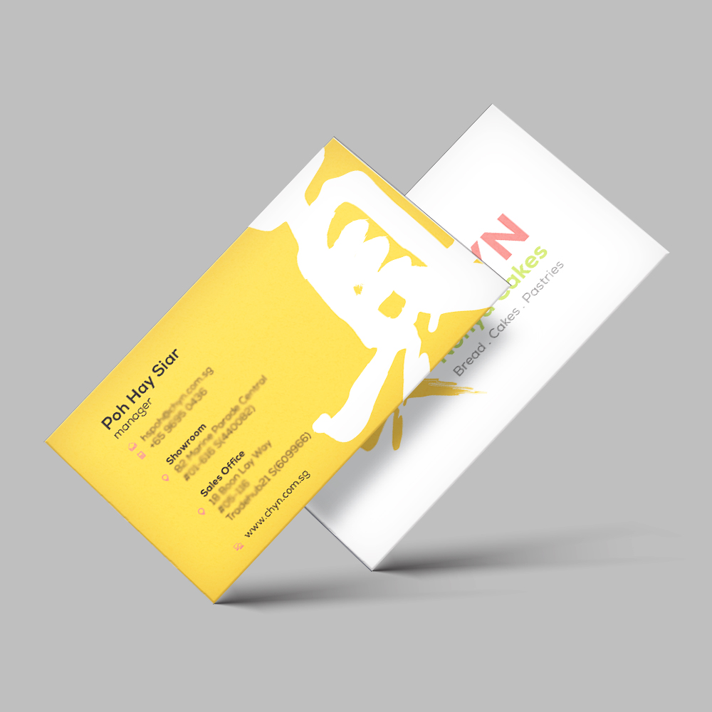 A name card design sample done by serene soh singapore freelance designer. 