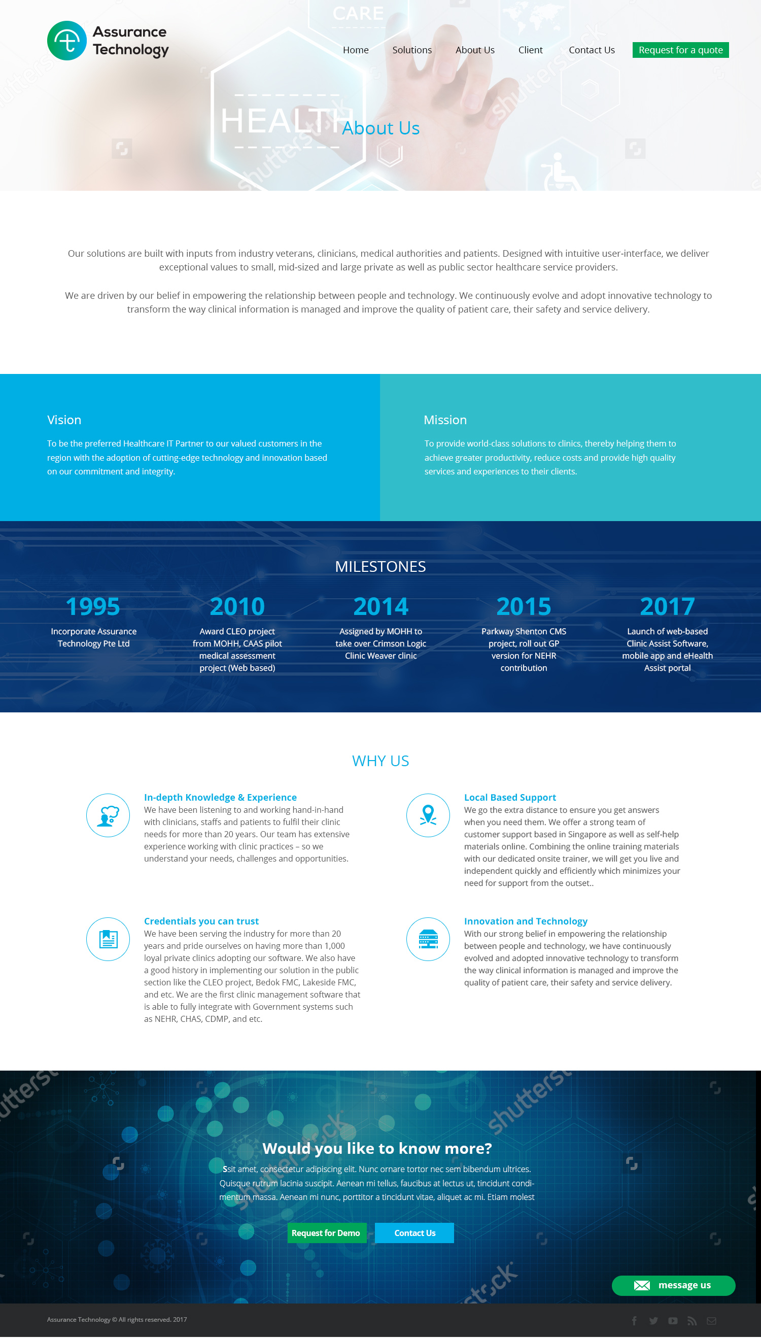 Assurance Technology Web Design