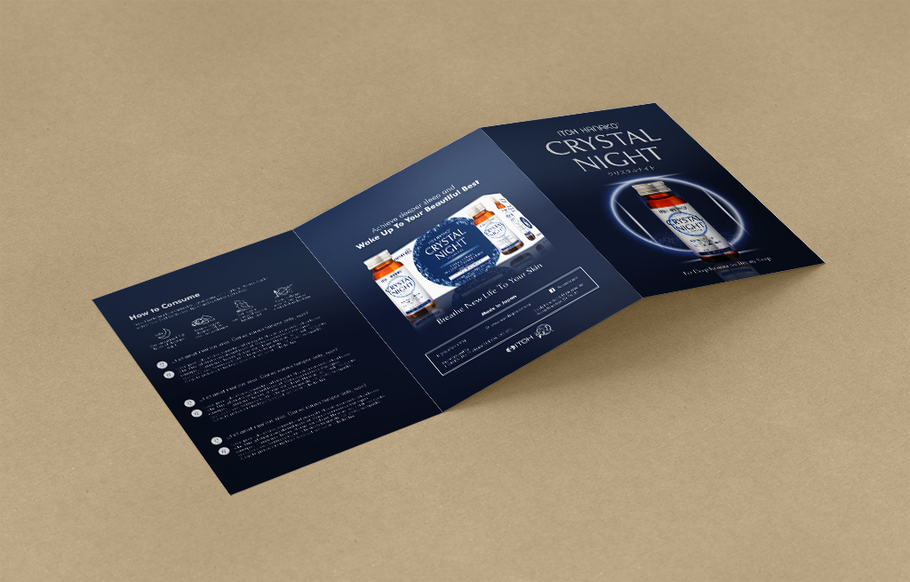 Another side of the brochure that was designed by freelance graphic designer