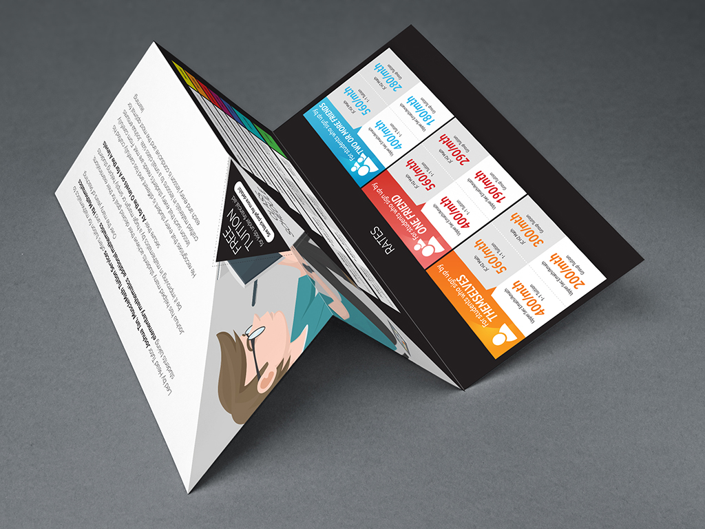 trifold brochure design MuscleMath2