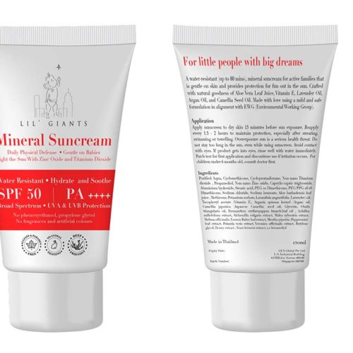 Packaging Design For Children sunscreen mock 1