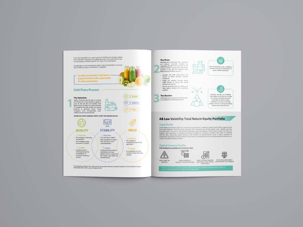 Brochure design for AB
