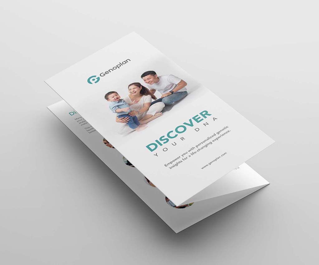 Trifold brochure design for geoplan singapore freelance designer