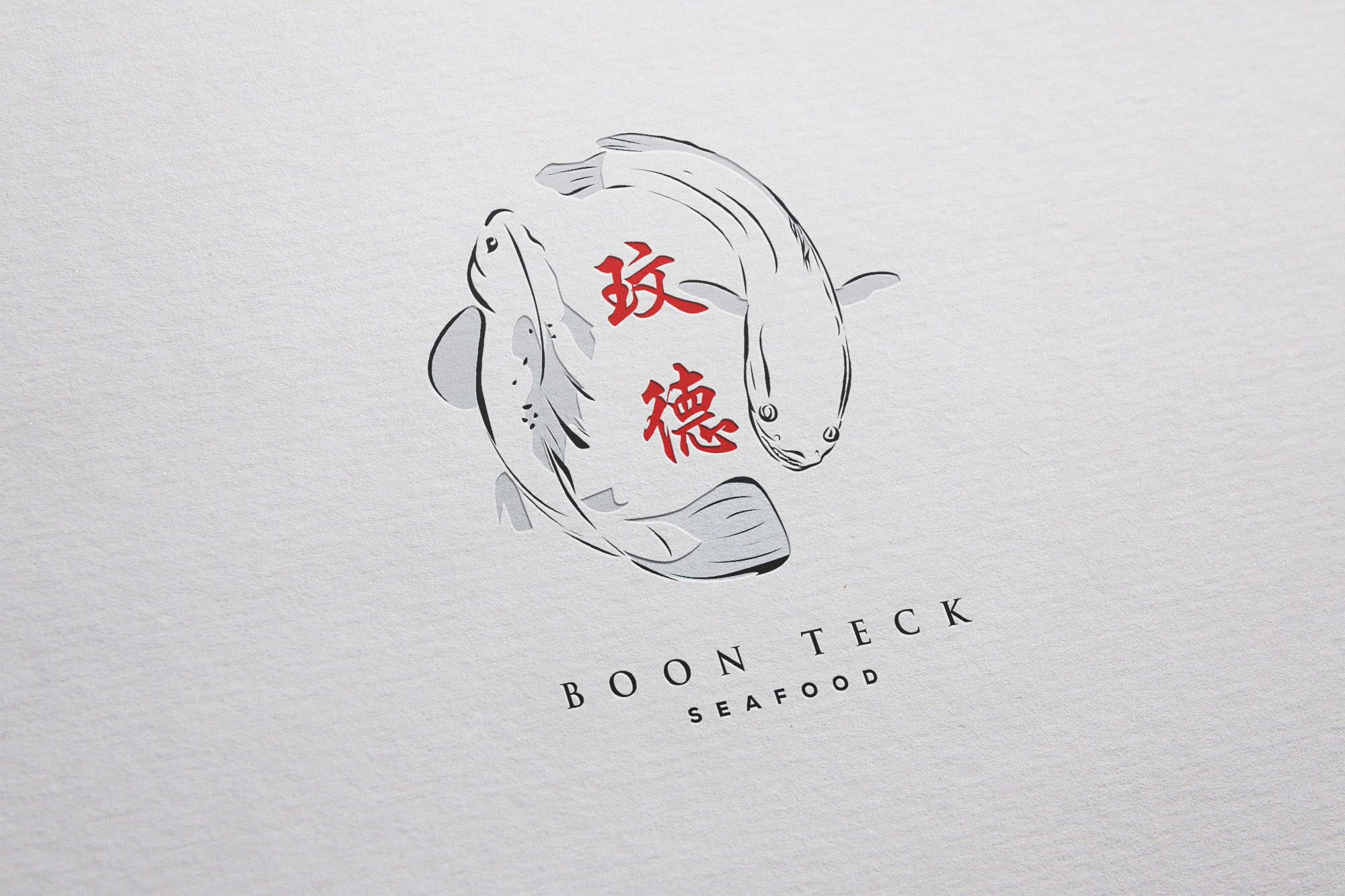 A logo design for boon teck seafood