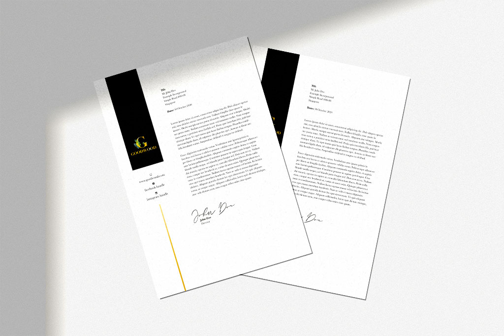 Goodwood letterhead design