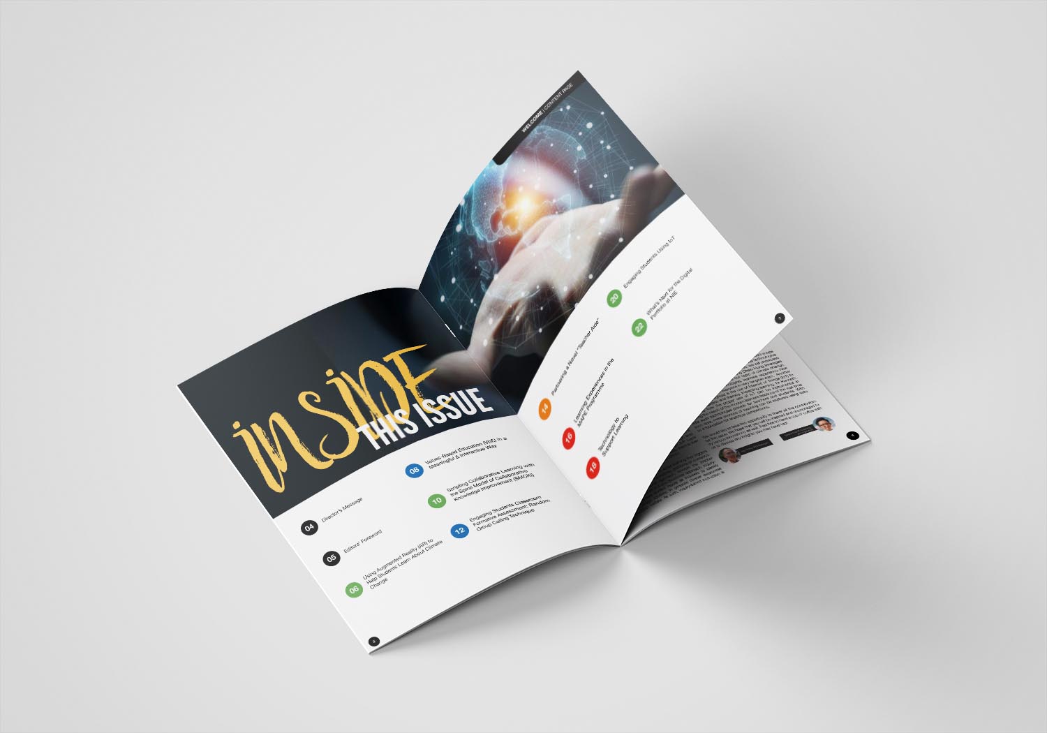 2020 Learning NIE magazine layout design