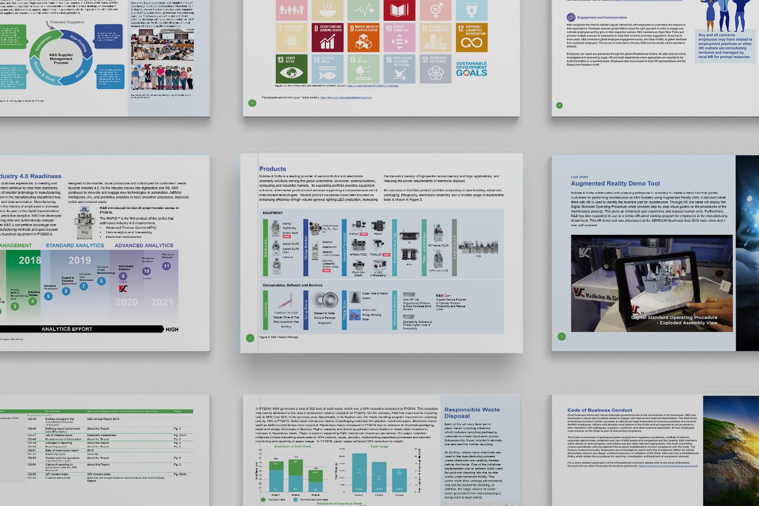 KNS sustainability report Design