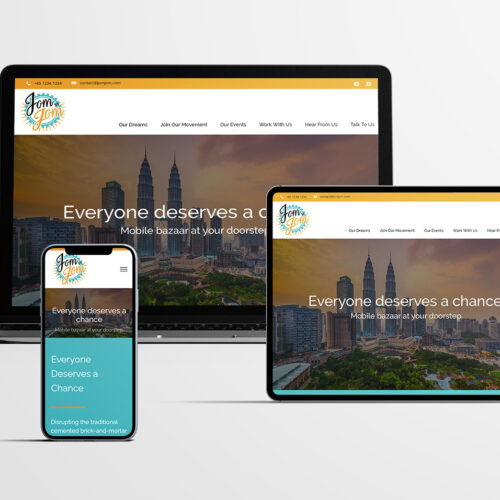 jom jom website design