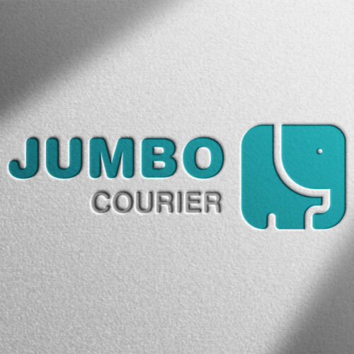 jumbo courier logo design