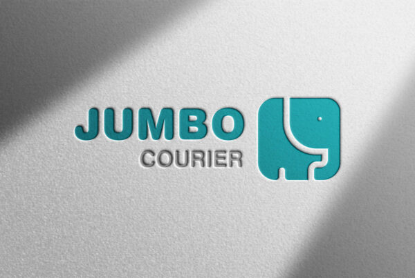 jumbo courier logo design