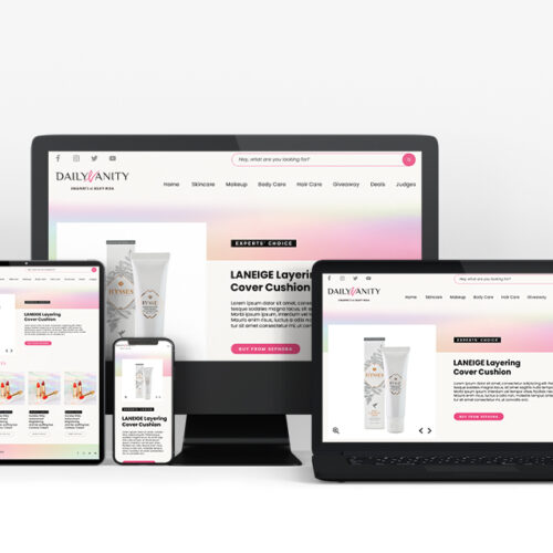 Website and Logo Design for Daily Vanity Awards