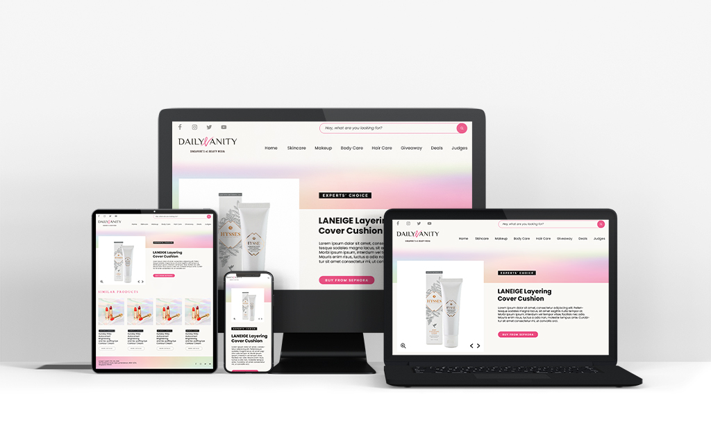 Website and Logo Design for Daily Vanity Awards