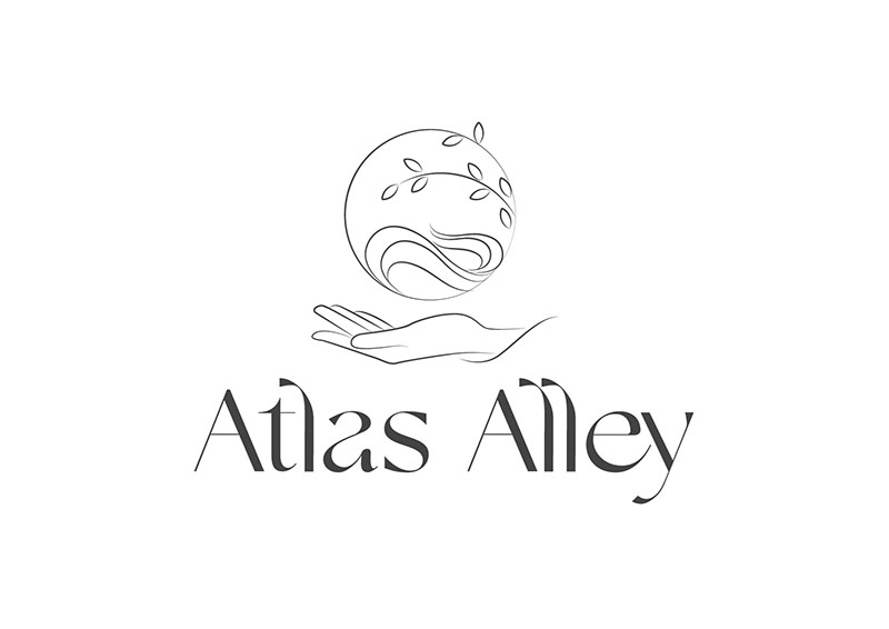 Atlas Alley Logo design mock up 1