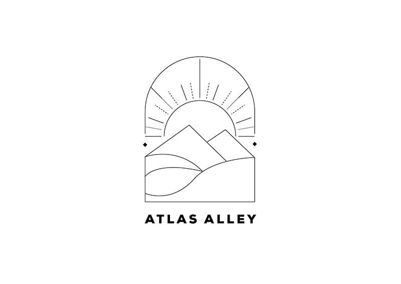 Atlas Alley Logo design mock up 2