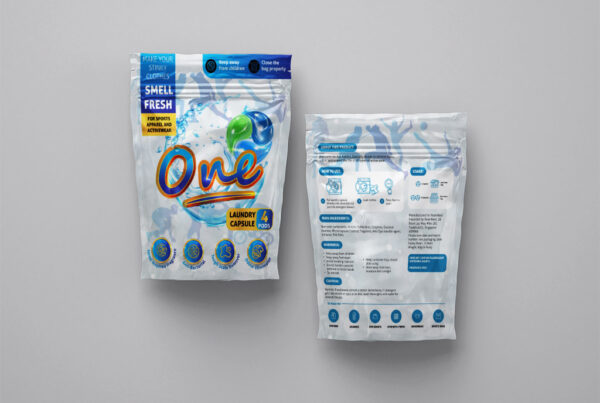 ONE laundry packaging design