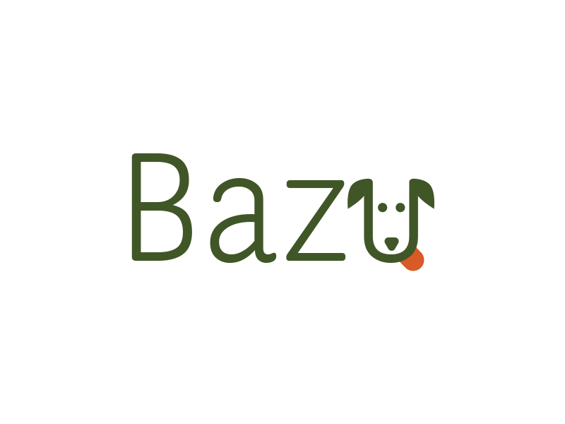 Bazu logo design mock proposal 1