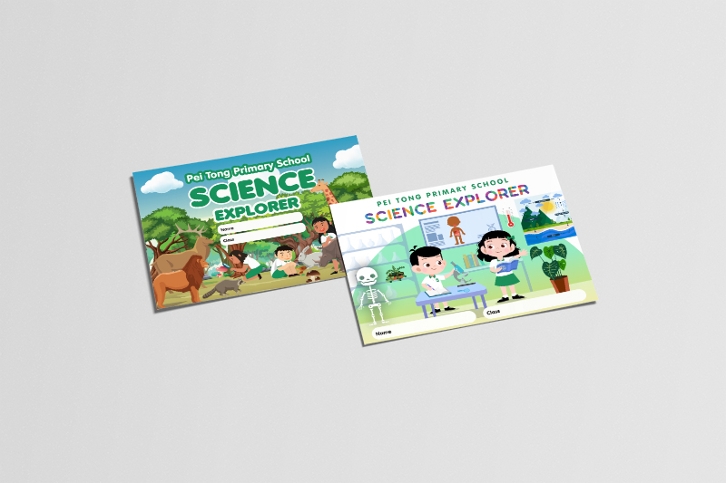 A set of post card design with different theme