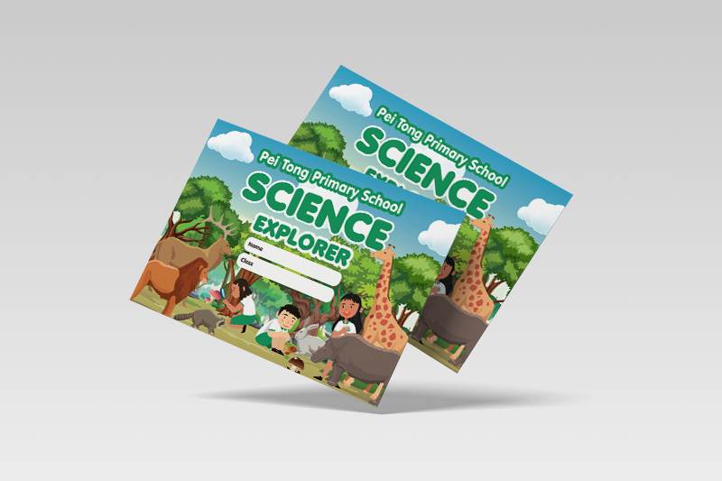 safari theme post card design