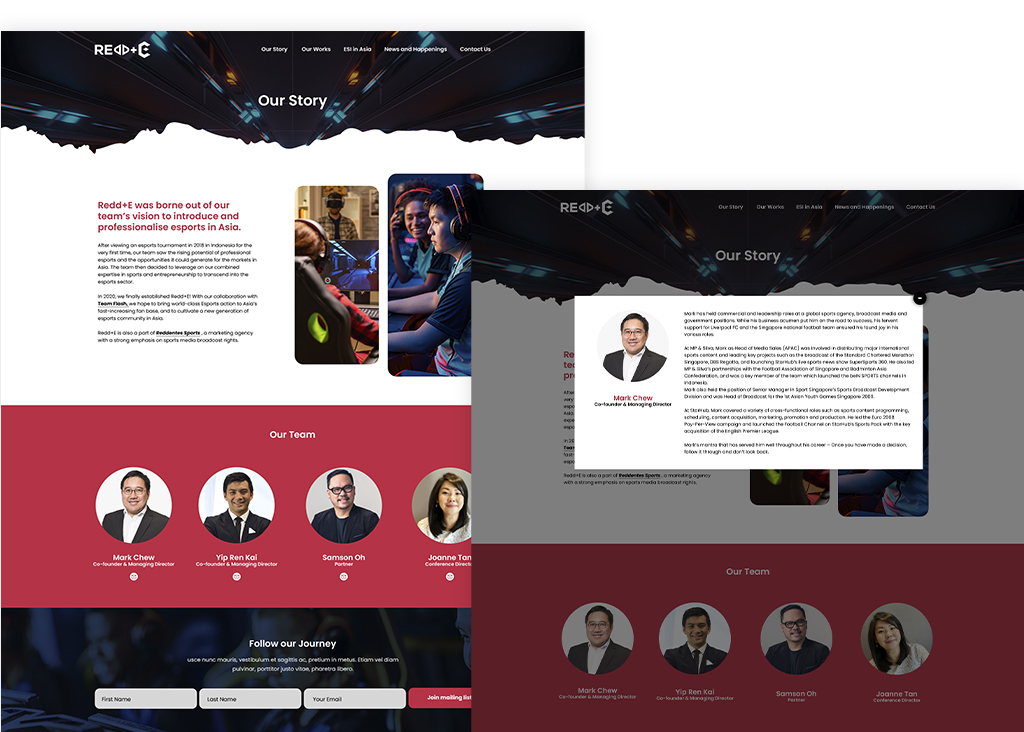 Website design done by a singapore freelance website designer.