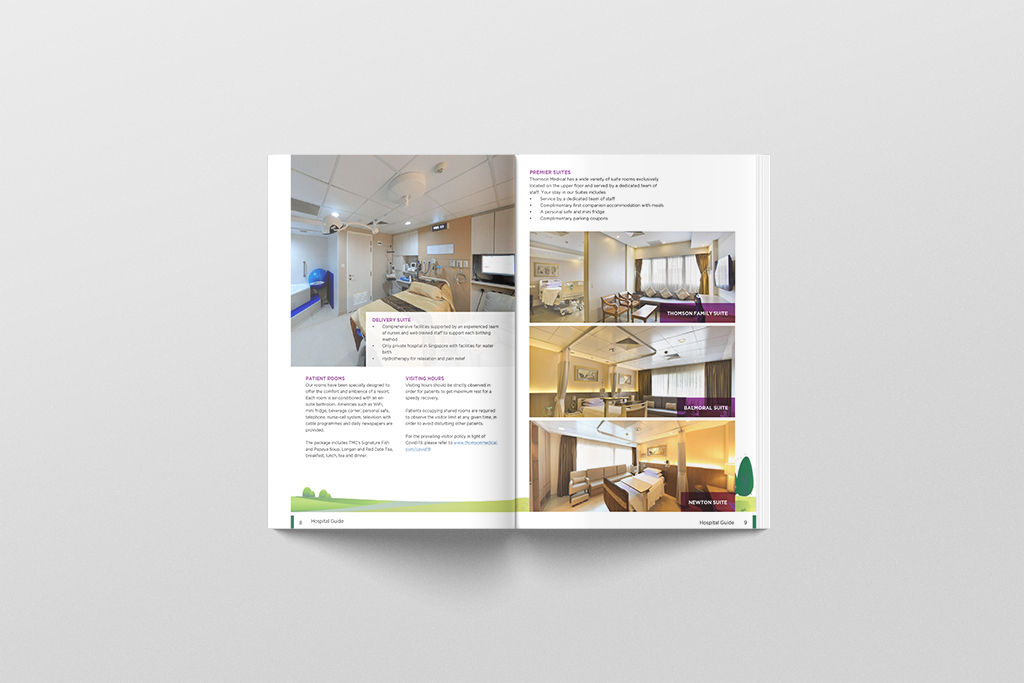 Thomson Hospital Guide Design mock up