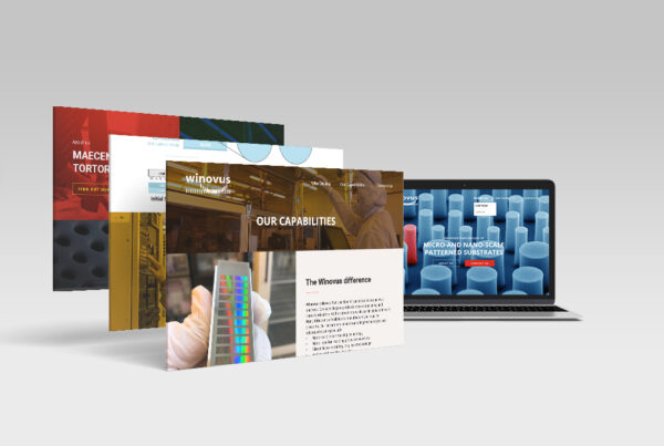 Website design for a semiconductor company