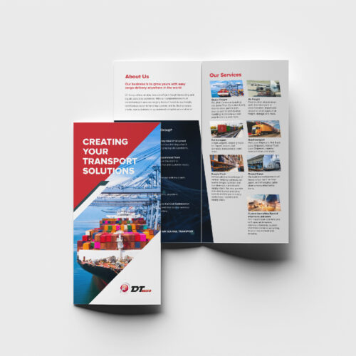 DT group DL size brochure mock up