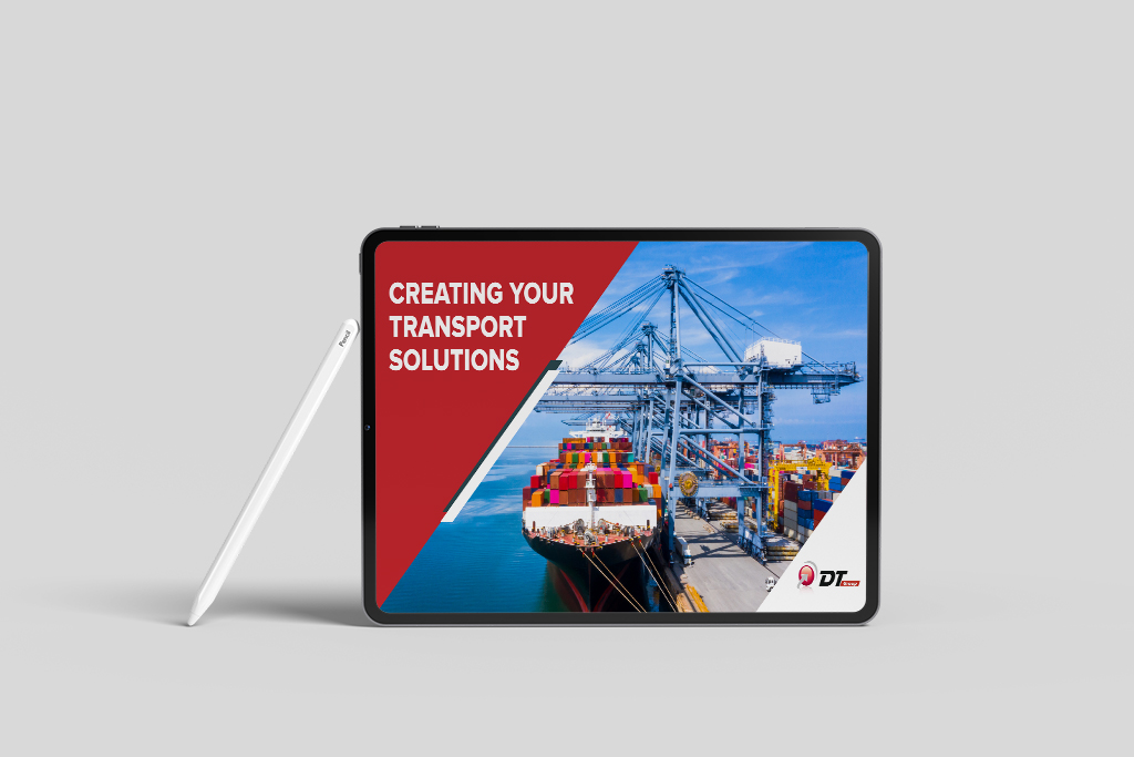 DT group DL size brochure digital mock up