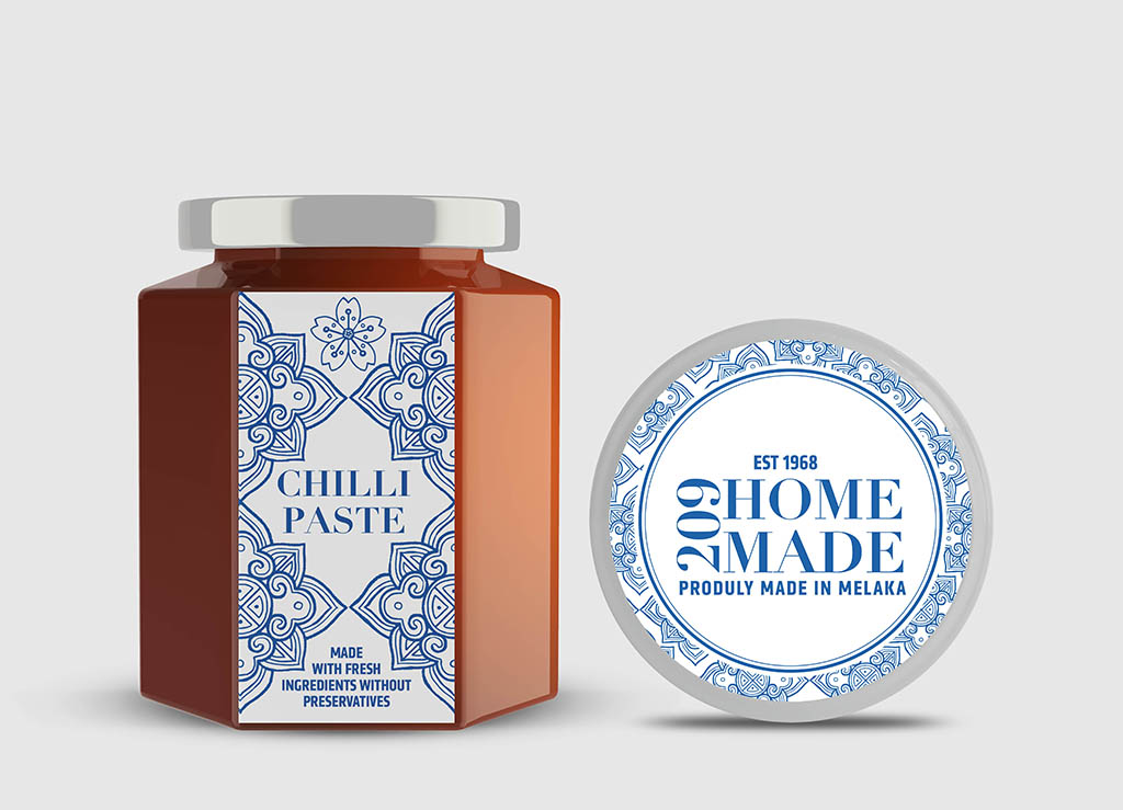 Chilli bottle label design