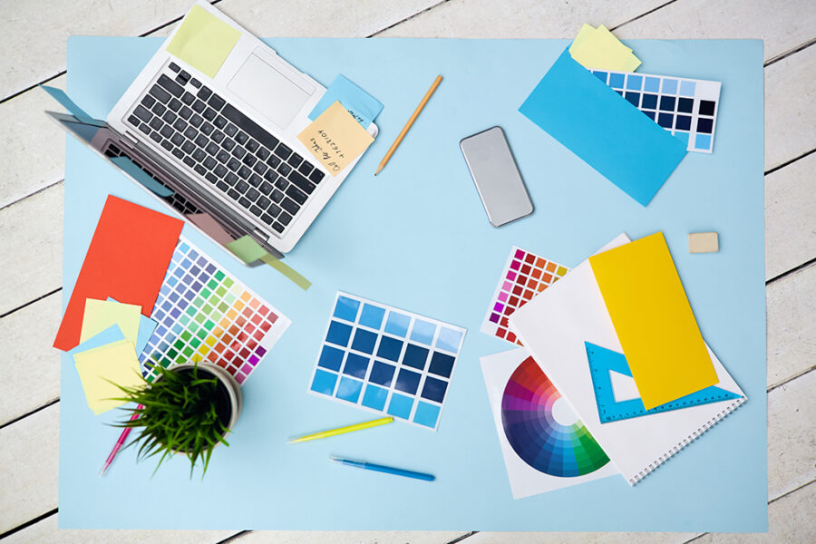 graphic designer's table