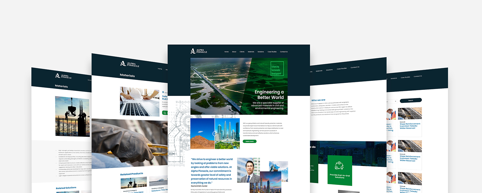 Alpha website design overview