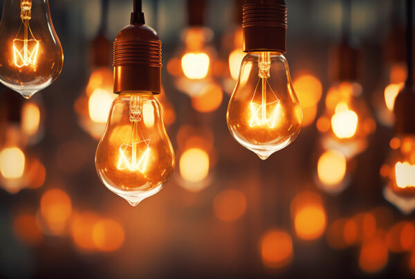 light bulbs to symbolise inspiration
