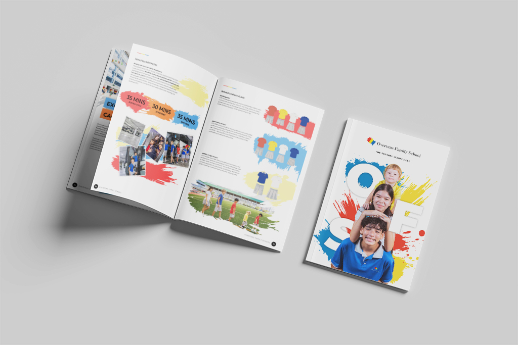 Overseas family school brochure design