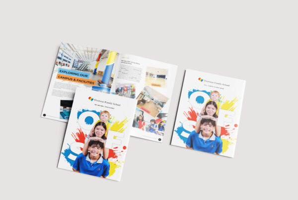 Overseas family school brochure design
