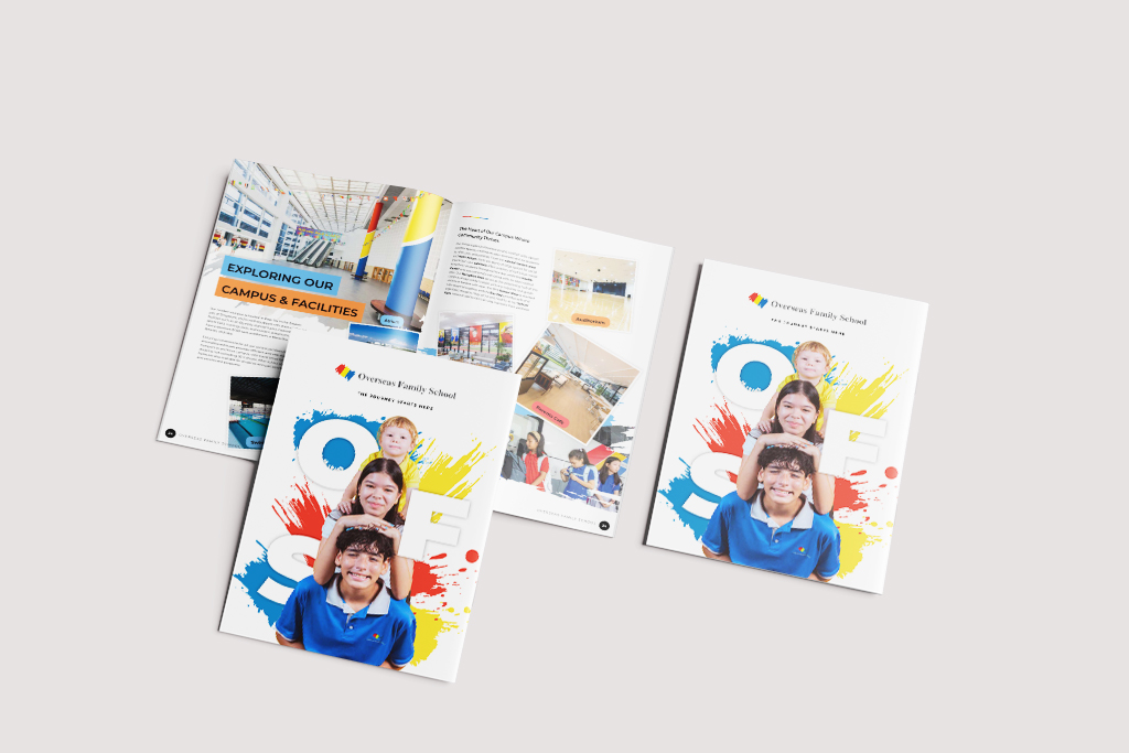Overseas family school brochure design
